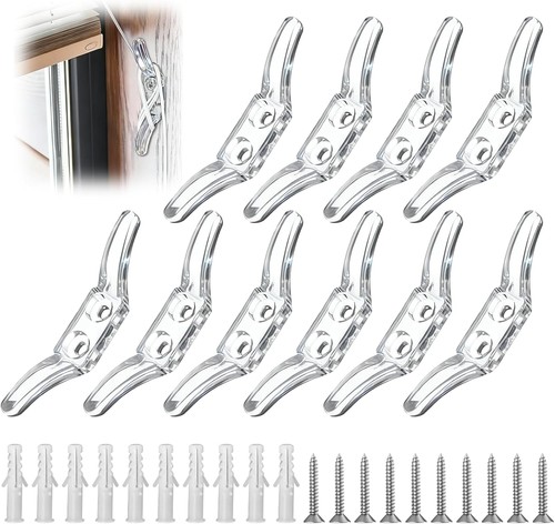 10pcs clear cleat hooks blind - 10pcs,