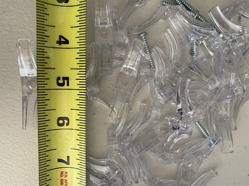 Qty cord cleats clear with - qty.,