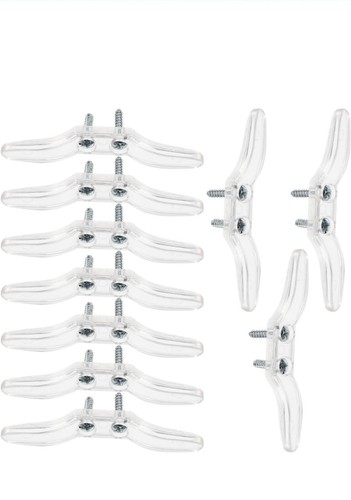 11pc clear window blind - clear, cord