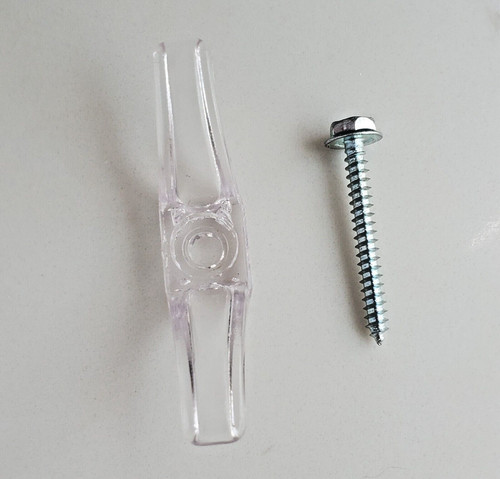 Window blind cord - cleats, clear