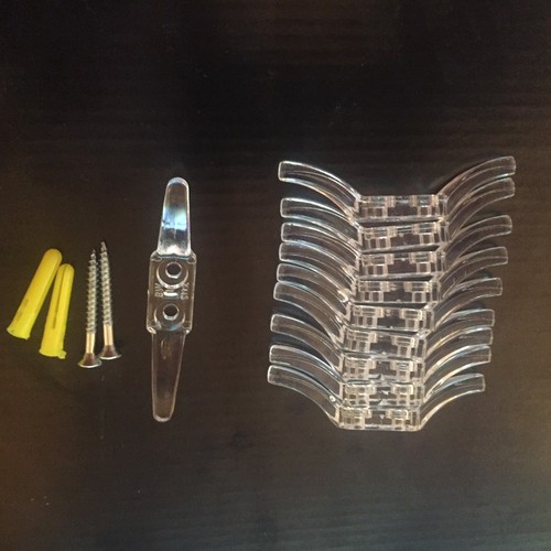 Clear blind cord cleats - clear,