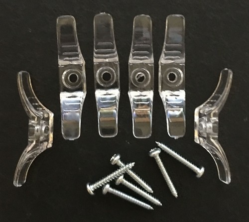 Qty cord cleats clear - cleats, with