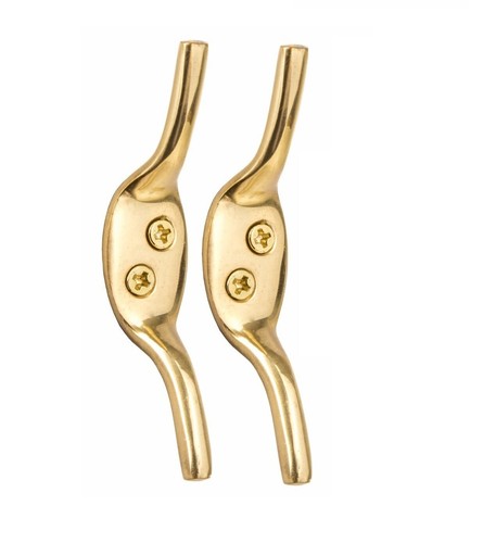 Pack solid brass - cleat, hooks